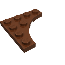 Part 35044 - Plate, Modified 4 x 4 with 3 x 3 Curved Cutout - De BrickPlaats