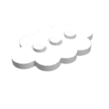 Part 35470 - Tile, Modified 3 x 5 Cloud - De BrickPlaats