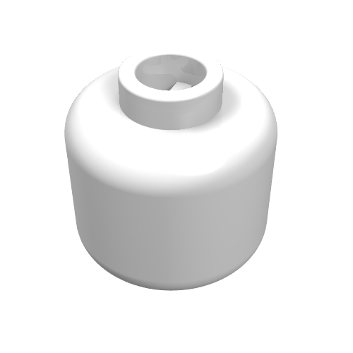 Part 3626 - Minifigure, Head (Plain) - De BrickPlaats