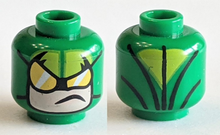 Part 3626pb1833 - Minifigure, Head Balaclava, Yellow Goggles and Forehead Panels, Light Nougat Face Pattern (Scorpion) - De BrickPlaats