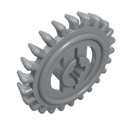 Part 3650b - Technic, Gear 24 Tooth Crown - Reinforced - De BrickPlaats