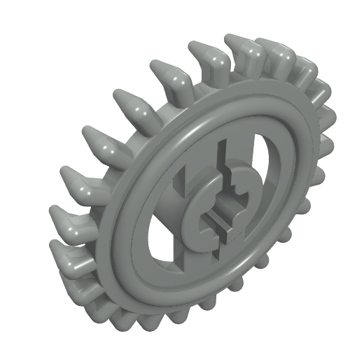 Part 3650b - Technic, Gear 24 Tooth Crown - Reinforced - De BrickPlaats