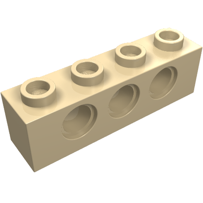Part 3701 - Technic, Brick 1 x 4 with Holes - De BrickPlaats