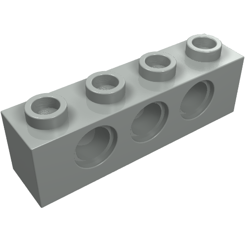 Part 3701 - Technic, Brick 1 x 4 with Holes - De BrickPlaats