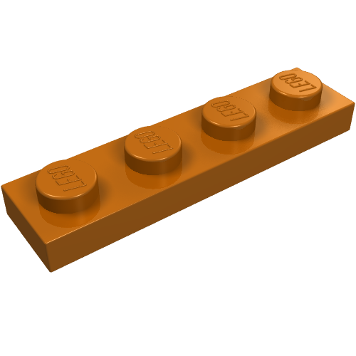 Part 3710 - Plate 1 x 4 - De BrickPlaats