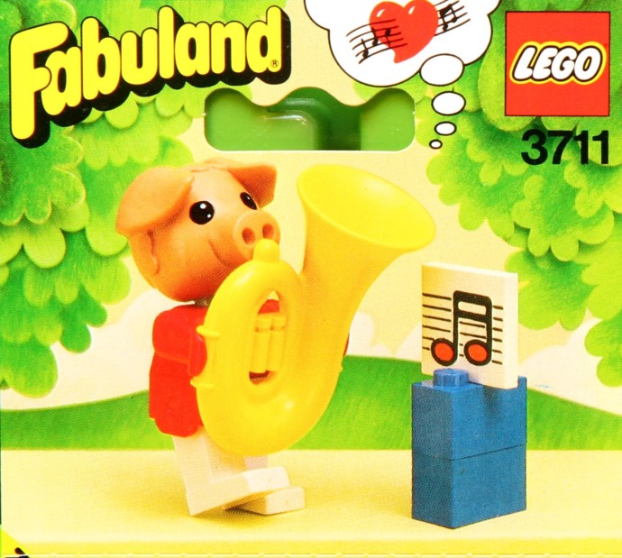 Set 3711 - Pierre Pig and His Tuba - De BrickPlaats
