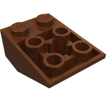 Part 3747b - Slope, Inverted 33 3 x 2 with Flat Bottom Pin and Connections between Studs - De BrickPlaats