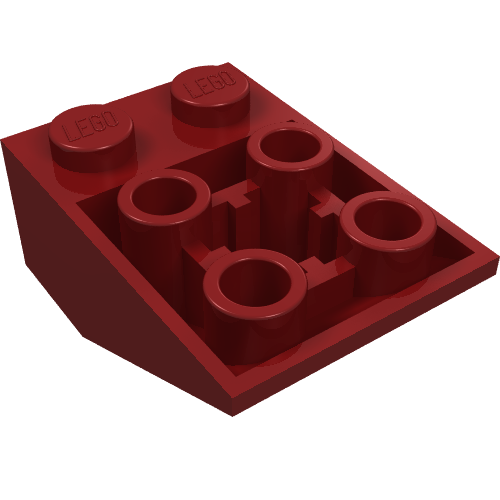 Part 3747b - Slope, Inverted 33 3 x 2 with Flat Bottom Pin and Connections between Studs - De BrickPlaats