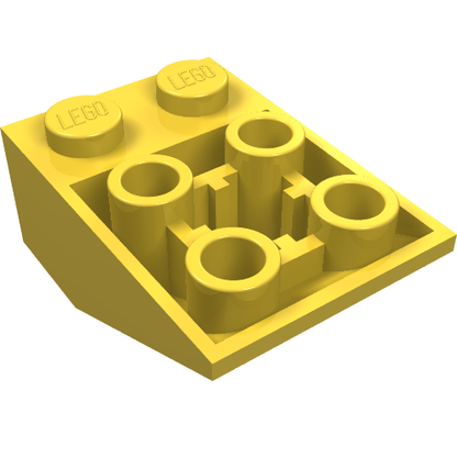 Part 3747b - Slope, Inverted 33 3 x 2 with Flat Bottom Pin and Connections between Studs - De BrickPlaats