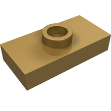 Part 3794a - Plate, Modified 1 x 2 with 1 Stud without Groove (Jumper) - De BrickPlaats