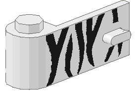 Part 3822pb005 - Door 1 x 3 x 1 Left with Safari Pattern - De BrickPlaats
