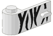 Part 3822pb005 - Door 1 x 3 x 1 Left with Safari Pattern - De BrickPlaats