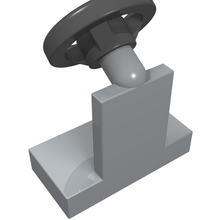 Part 3829c01 - Vehicle, Steering Stand 1 x 2 with Black Steering Wheel - De BrickPlaats