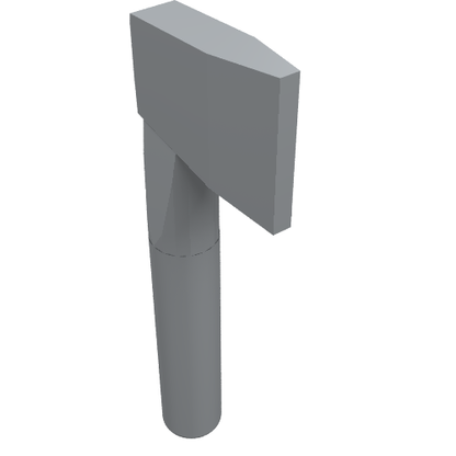 Part 3835 - Minifigure, Utensil Axe - De BrickPlaats