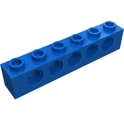 Part 3894 - Technic, Brick 1 x 6 with Holes - De BrickPlaats