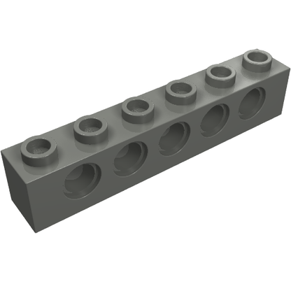 Part 3894 - Technic, Brick 1 x 6 with Holes - De BrickPlaats