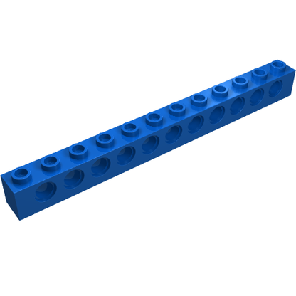 Part 3895 - Technic, Brick 1 x 12 with Holes - De BrickPlaats