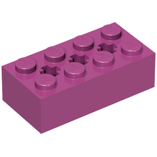 Part 39789 - Technic, Brick 2 x 4 with 3 Axle Holes - De BrickPlaats