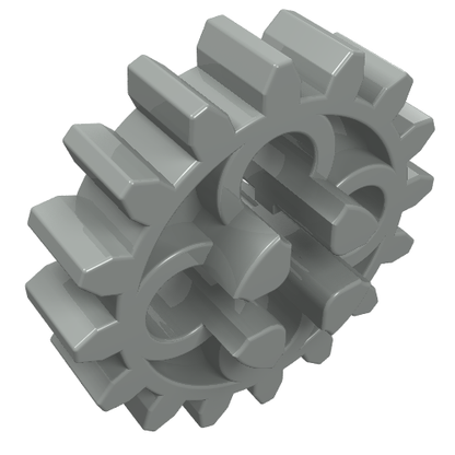 Part 4019 - Technic, Gear 16 Tooth - Axle Hole with Open Sides - De BrickPlaats