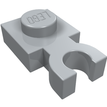 Part 4085c - Plate, Modified 1 x 1 with U Clip Thick (Vertical Grip) - De BrickPlaats