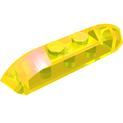 Part 40996 - Slope, Curved 4 x 1 Double with 2 Recessed Studs - De BrickPlaats
