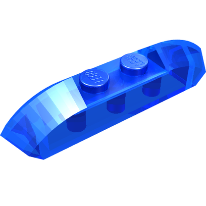 Part 40996 - Slope, Curved 4 x 1 Double with 2 Recessed Studs - De BrickPlaats