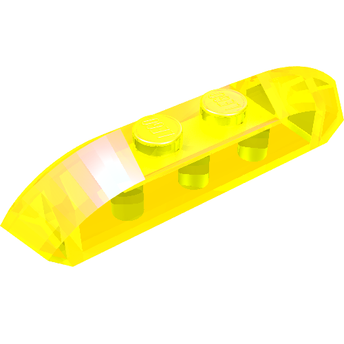 Part 40996 - Slope, Curved 4 x 1 Double with 2 Recessed Studs - De BrickPlaats