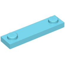 Part 41740 - Plate, Modified 1 x 4 with 2 Studs with Groove - De BrickPlaats