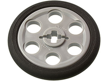 Part 4185c01 - Technic Wedge Belt Wheel (Pulley) with Black Technic Wedge Belt Wheel Tire (4185 / 2815) - De BrickPlaats