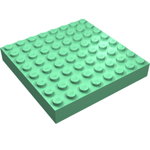 Part 4201 - Brick 8 x 8 - De BrickPlaats