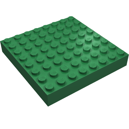 Part 4201 - Brick 8 x 8 - De BrickPlaats