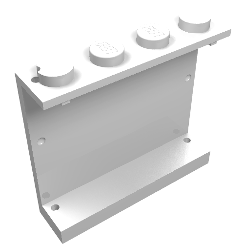 Part 4215ap19 - Panel 1 x 4 x 3 - Solid Studs with Snowflake Pattern - De BrickPlaats