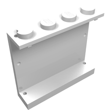 Part 4215ap19 - Panel 1 x 4 x 3 - Solid Studs with Snowflake Pattern - De BrickPlaats