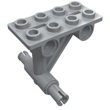 Part 42608 - Plate, Modified 2 x 4 Thin with Bottom Struts to Pins - De BrickPlaats