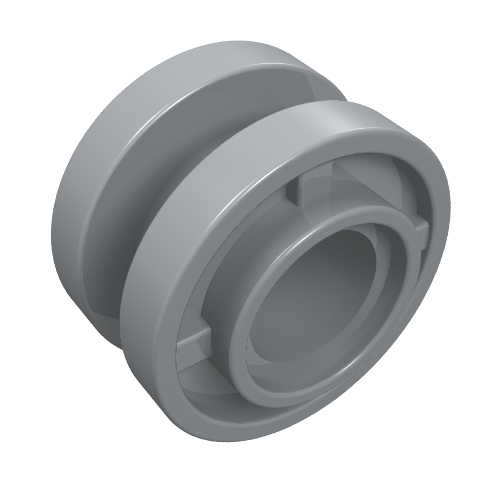 Part 42610 - Wheel 11mm D. x 8mm with Center Groove - De BrickPlaats