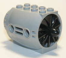 Part 43121c02 - Engine, Large with Black Center (43121 / x577) - De BrickPlaats