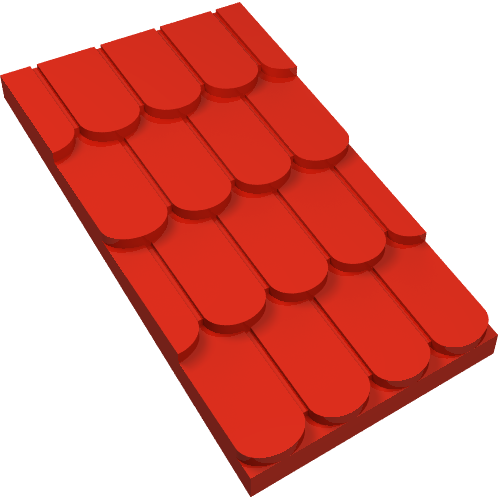 Part 4323 - Fabuland Roof Slope without Chimney Hole - De BrickPlaats
