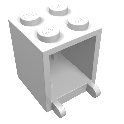 Part 4345a - Container, Box 2 x 2 x 2 - Solid Studs - De BrickPlaats