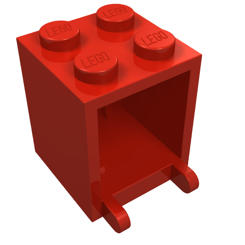 Part 4345a - Container, Box 2 x 2 x 2 - Solid Studs - De BrickPlaats