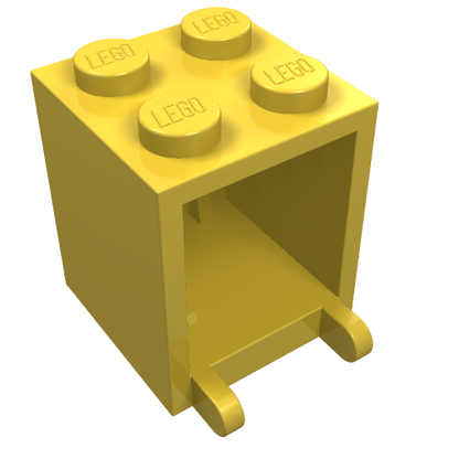 Part 4345a - Container, Box 2 x 2 x 2 - Solid Studs - De BrickPlaats