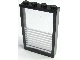 Part 4347pb04 - Window 1 x 4 x 5 with Fixed Glass and 9 White Stripes Pattern (Sticker) - Sets 6369 / 6386 - De BrickPlaats