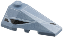 Part 43711pb01 - Wedge 4 x 2 Triple Right with Alpha Team Arctic Speeder Pattern - De BrickPlaats