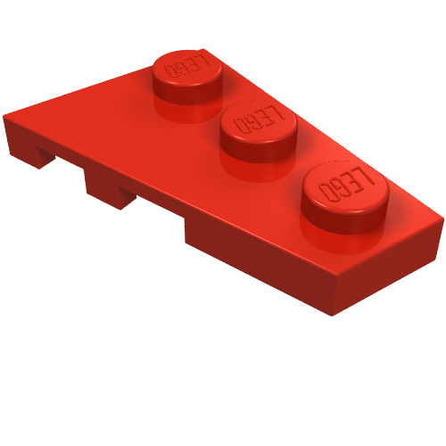Part 43722 - Wedge, Plate 3 x 2 Right - De BrickPlaats