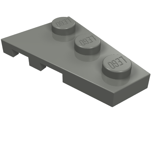 Part 43722 - Wedge, Plate 3 x 2 Right - De BrickPlaats
