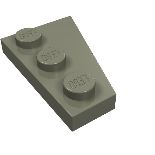 Part 43723 - Wedge, Plate 3 x 2 Left - De BrickPlaats
