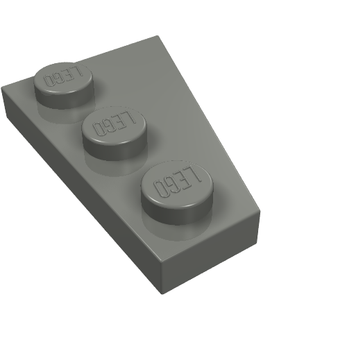 Part 43723 - Wedge, Plate 3 x 2 Left - De BrickPlaats