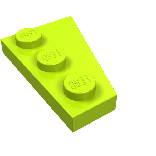 Part 43723 - Wedge, Plate 3 x 2 Left - De BrickPlaats