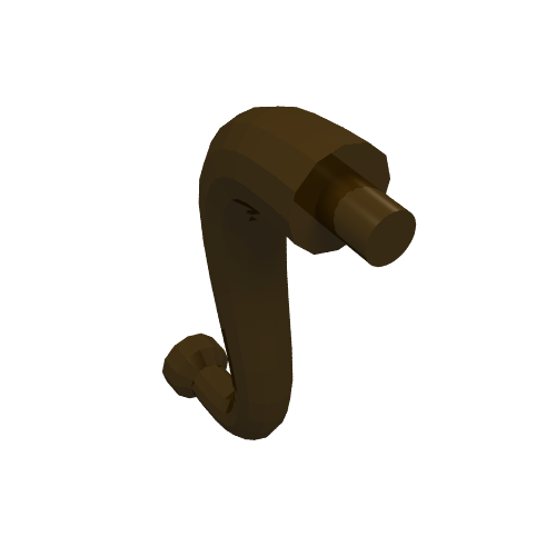 Part 43892 - Elephant Tail / Trunk with Bar End - Short Curved Tip - De BrickPlaats