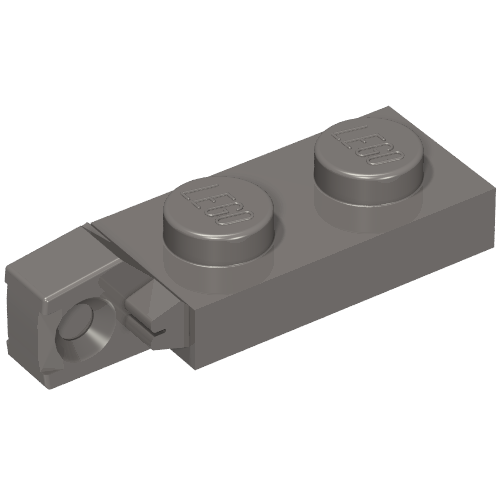 Part 44301b - Hinge Plate 1 x 2 Locking with 1 Finger on End without Bottom Groove - De BrickPlaats