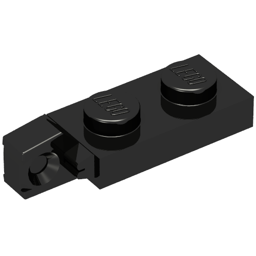 Part 44301b - Hinge Plate 1 x 2 Locking with 1 Finger on End without Bottom Groove - De BrickPlaats